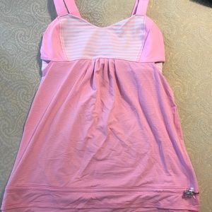 Pink Lululemon workout top